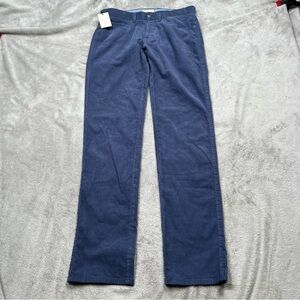 NWT Peter Millar Superior Soft Corduroy Pants Mens 30x34 Star Dust Blue Golf